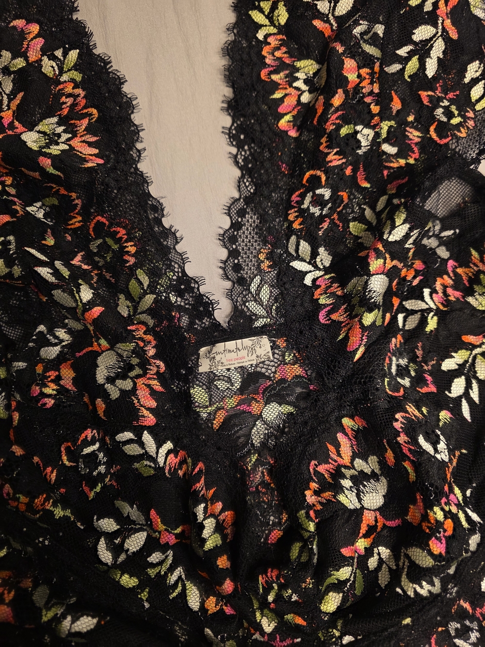 Free People Garden Party Lace Crop Tee - Picture 4 of 4
